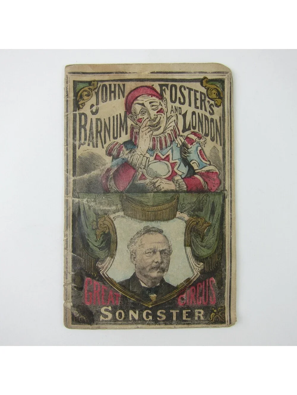 John Foster's Great Barnum & London Circus Clown Songster Booklet Antique 1880s